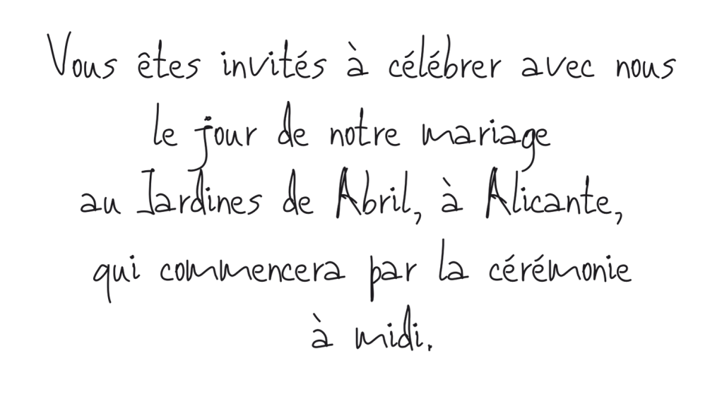 vous ete invites